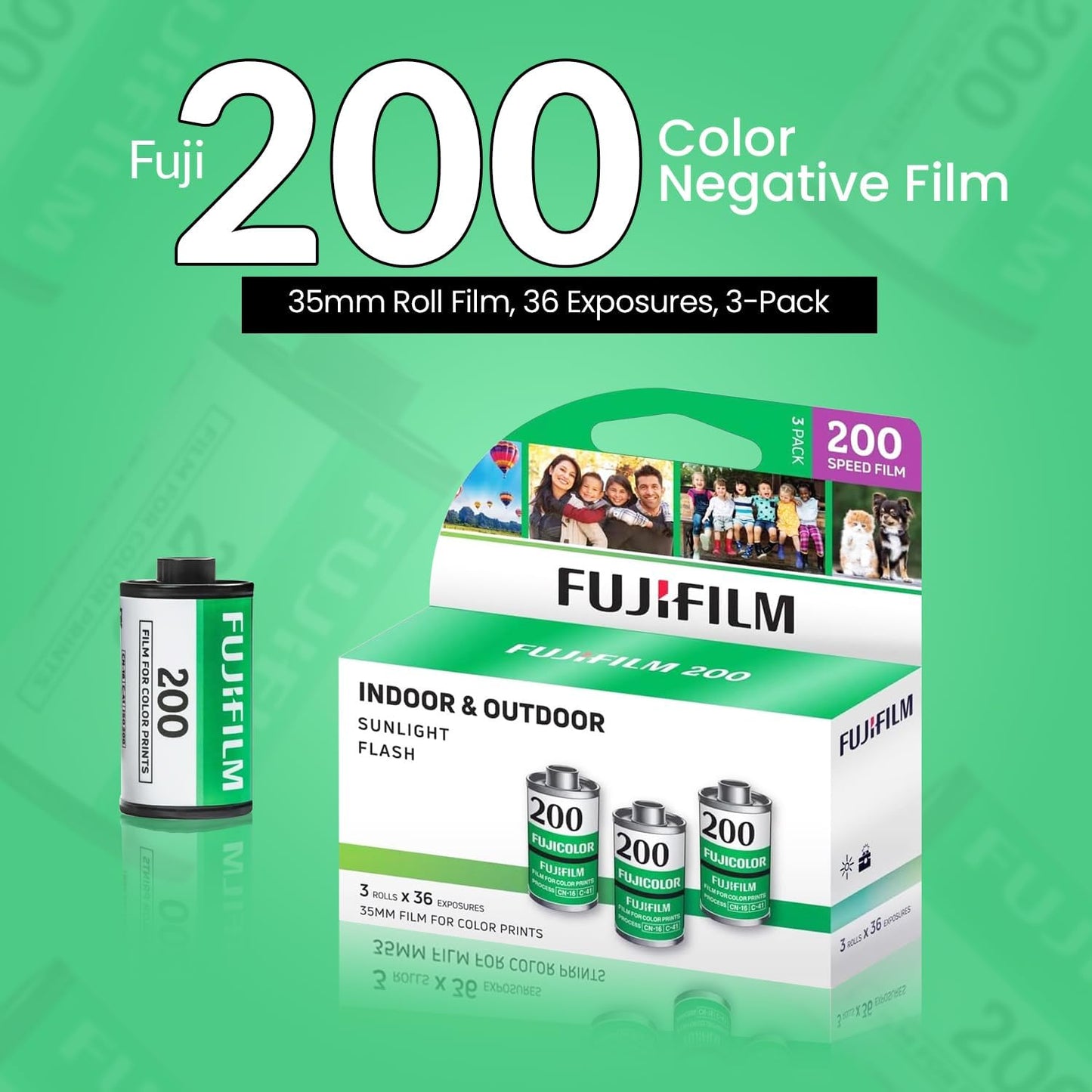 Fujifilm FUJIFILM 200 Color Film 3-Pack