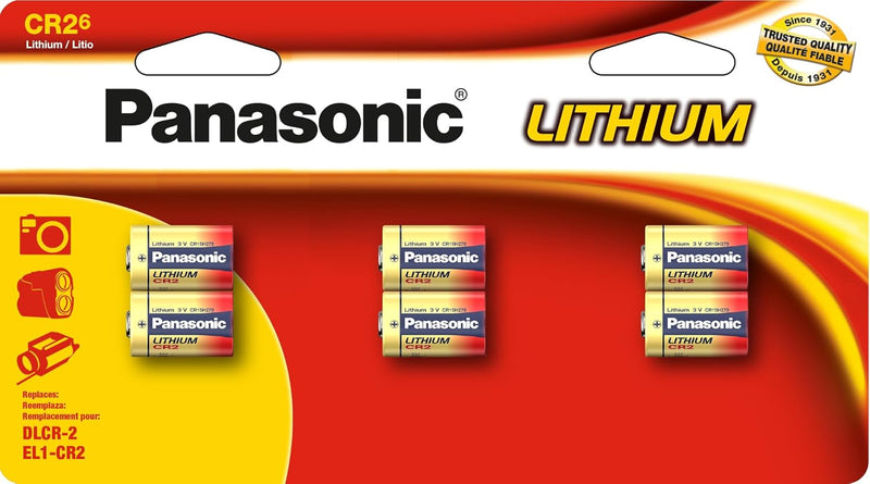 Panasonic CR-2PA/6B CR2 Lithium Batteries 3V for Rangefinders — main product image