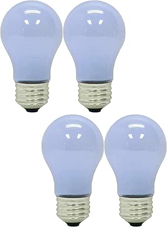 GE Lighting 40-Watt Reveal A15 Ceiling Fan Bulbs 4-Pack — main product image