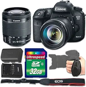 Canon CT-CAN7DMKIIKIT18-55-092616 EOS 7D Mark II DSLR Bundle