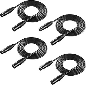 Neewer 2724571561323 DMX Stage Light Cable 6.5ft 4-Pack — main product image