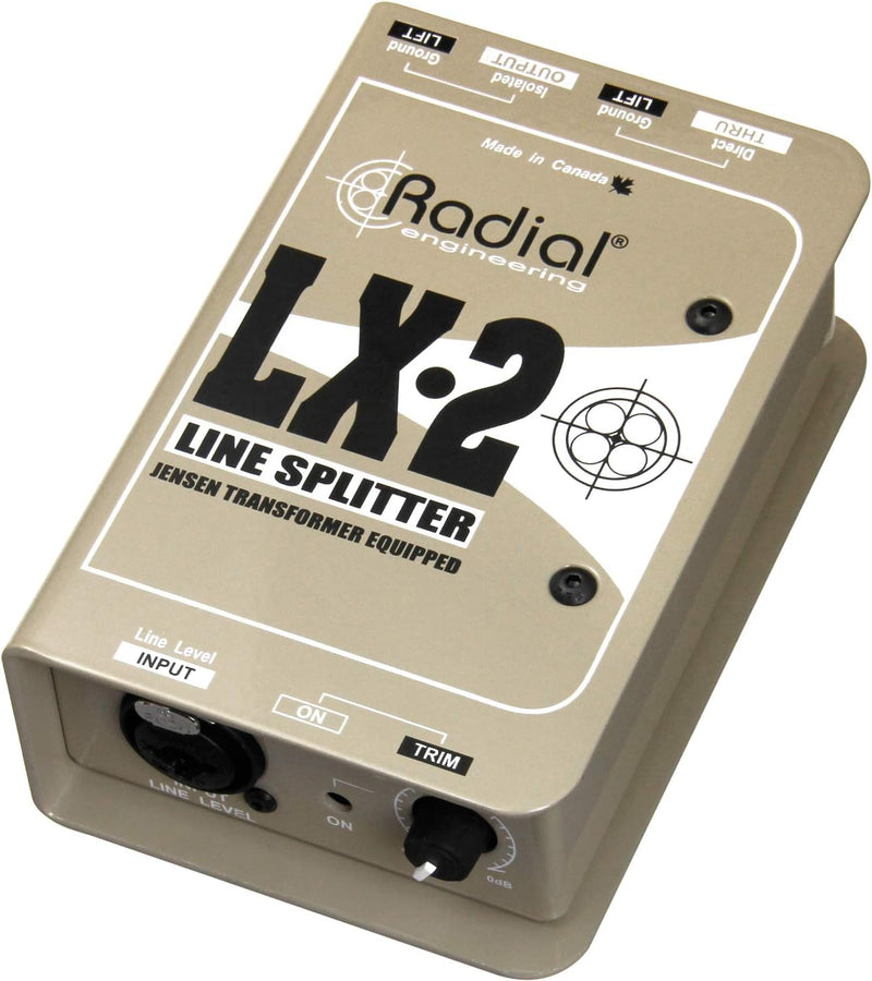 Radial Engineering 4334434763 LX2 2-Channel Line Splitter — main product image