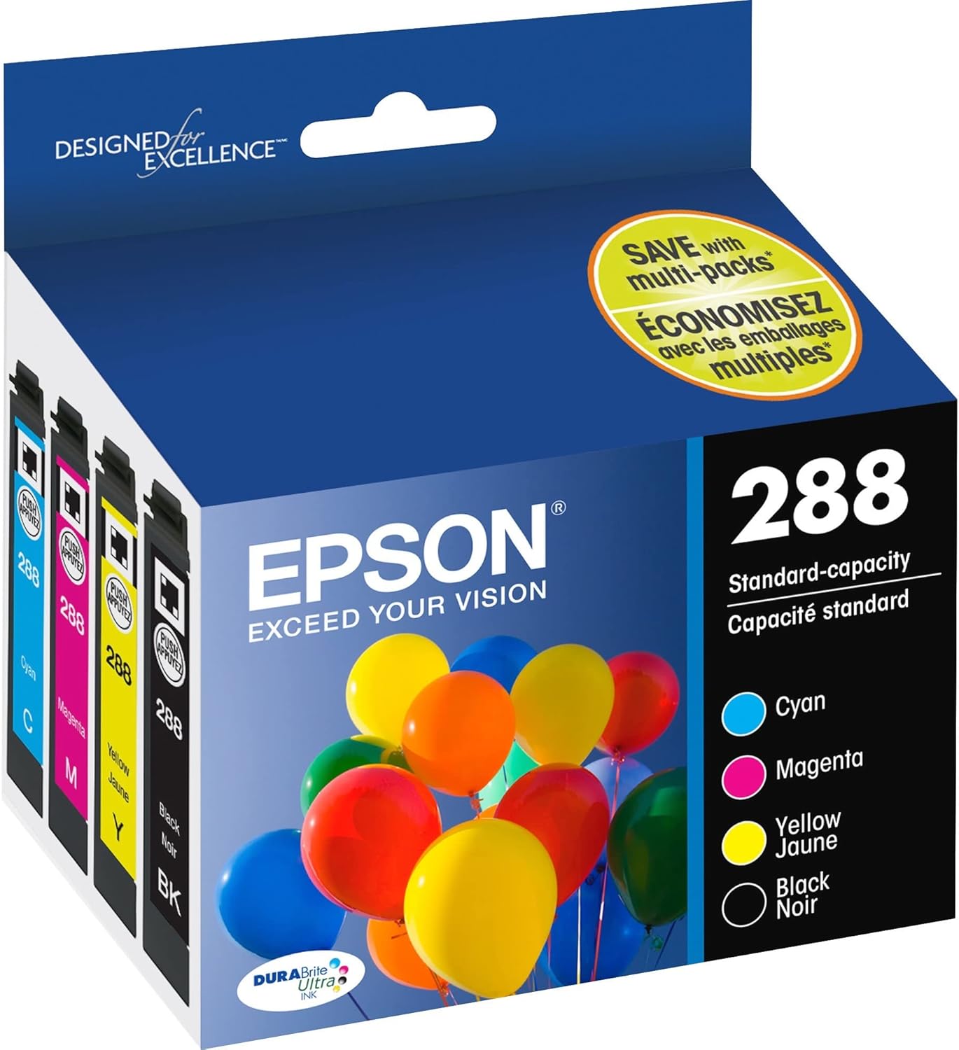 Epson T288120-BCS DURABrite Ink Cartridge Combo Pack
