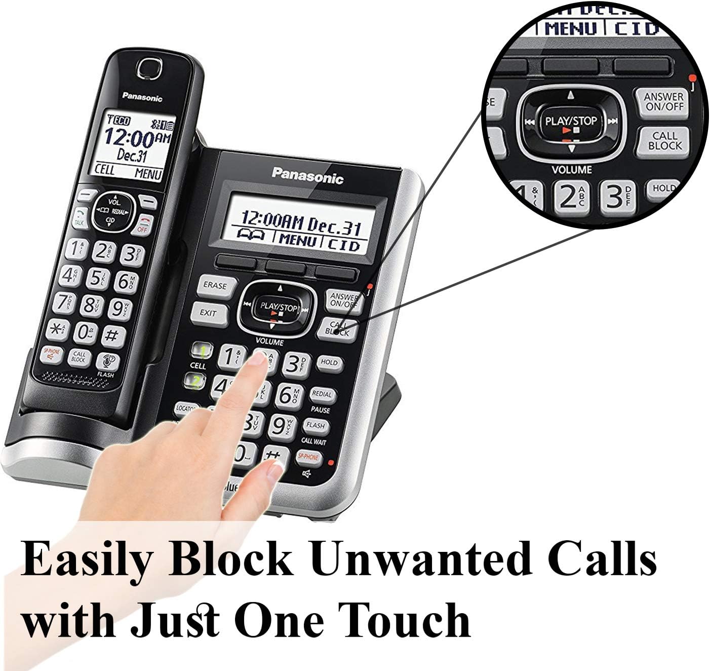 Panasonic KX-TGF570S Cordless Phone Answering Machine Renewed