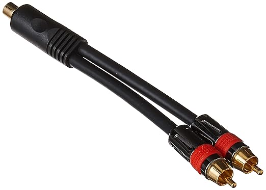 Monoprice 106261 RCA Female to 2-Male Splitter