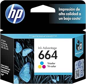 HP 664 Tri Cartucho De Tinta Tricolor Ink Cartridge