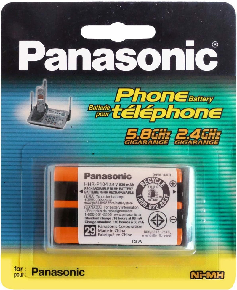 Panasonic HHR-P104A Cordless Phone Replacement Battery NiMH — main product image