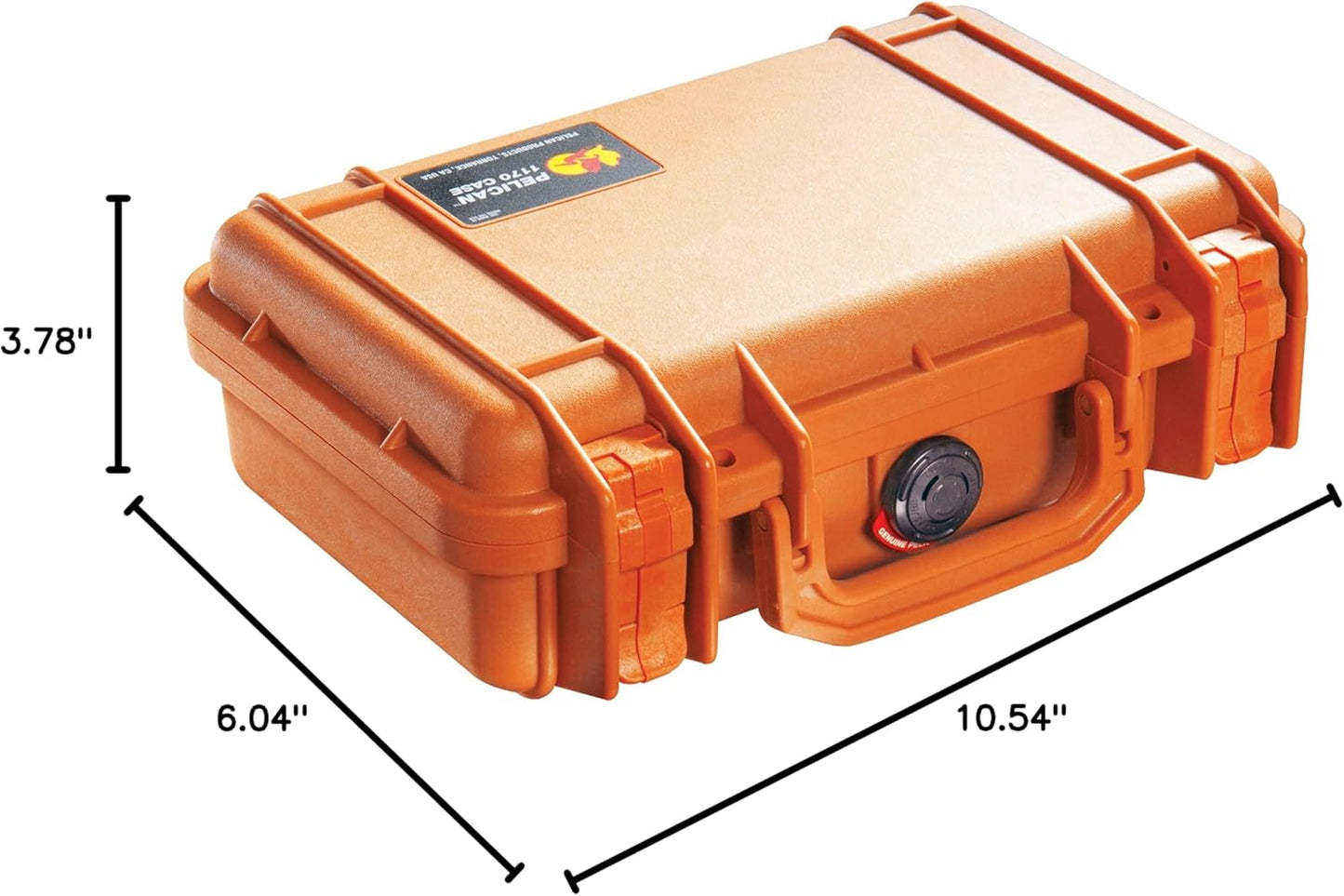 Pelican 1170-000-150 Protective Case - Orange, with Foam