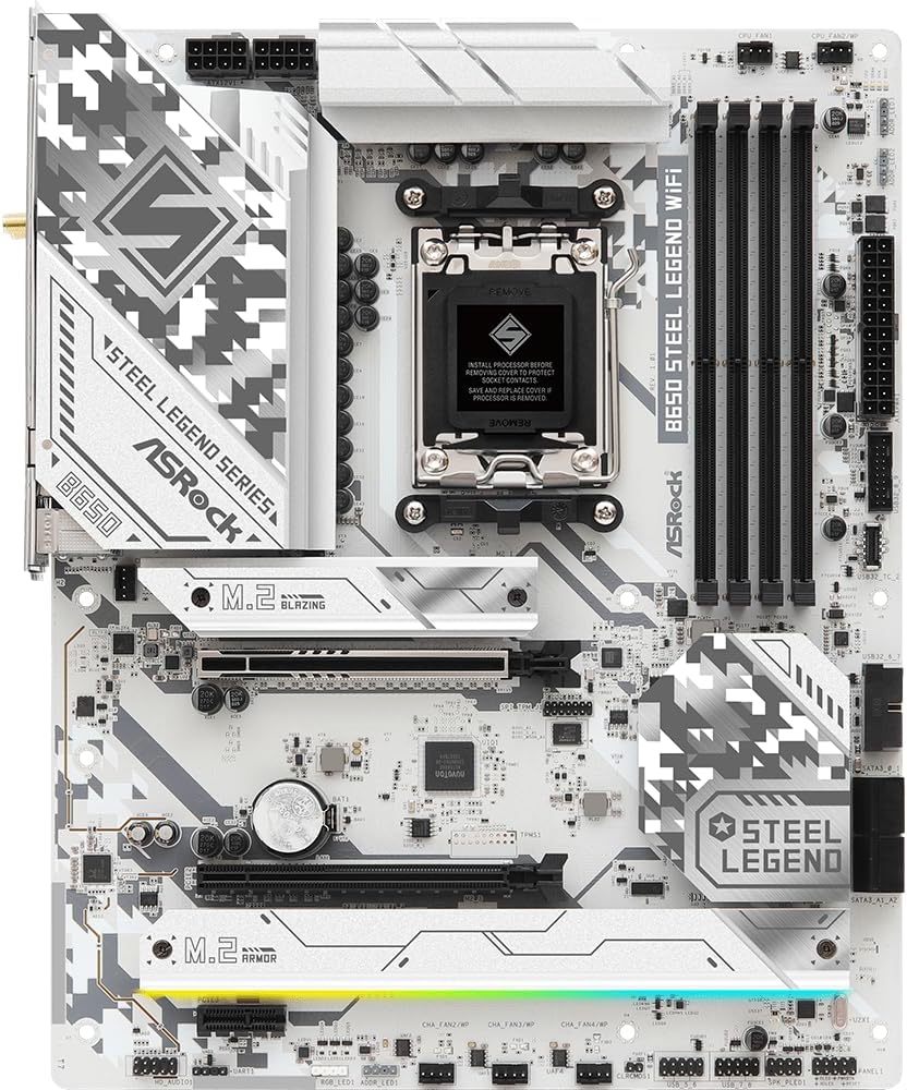 ASRock 90-MXBN90-A0UAYZ B650 Steel Legend WiFi Motherboard