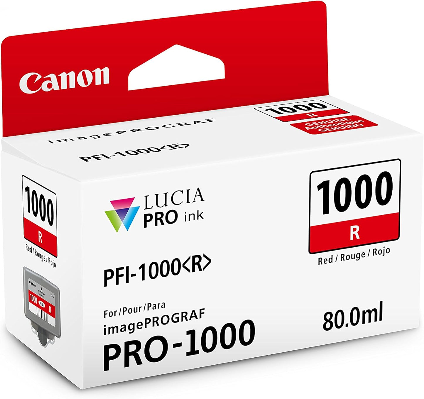 Canon 0554C002 Lucia PRO PFI-1000 Red Ink Tank