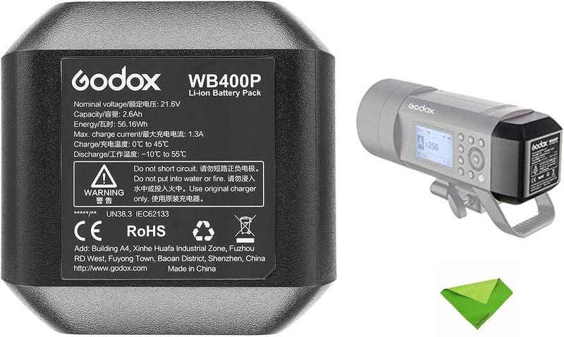 Godox WB400P Battery Replacement for AD400 Pro Flash — main product image