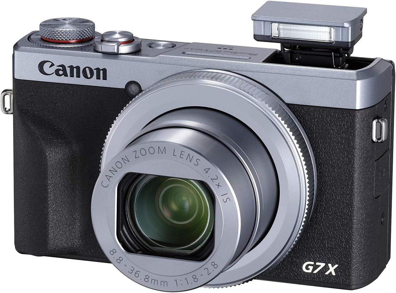 Canon 3638C003AA PowerShot G7 X Mark III Silver Camera