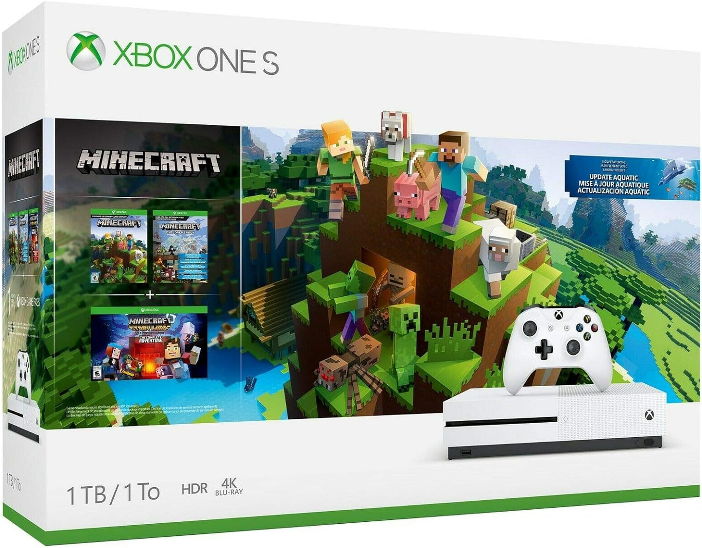 Microsoft 234-00506 Xbox One S 1TB Minecraft Bundle
