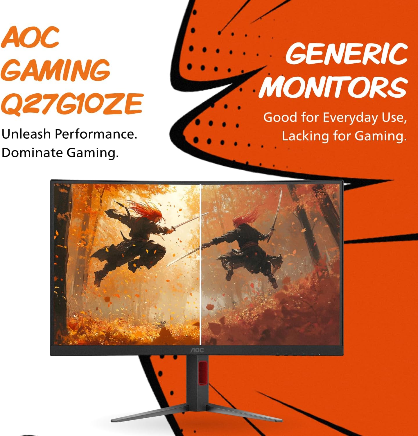 AOC Q27G10ZE 27" QHD 260Hz 0.5ms Gaming Monitor