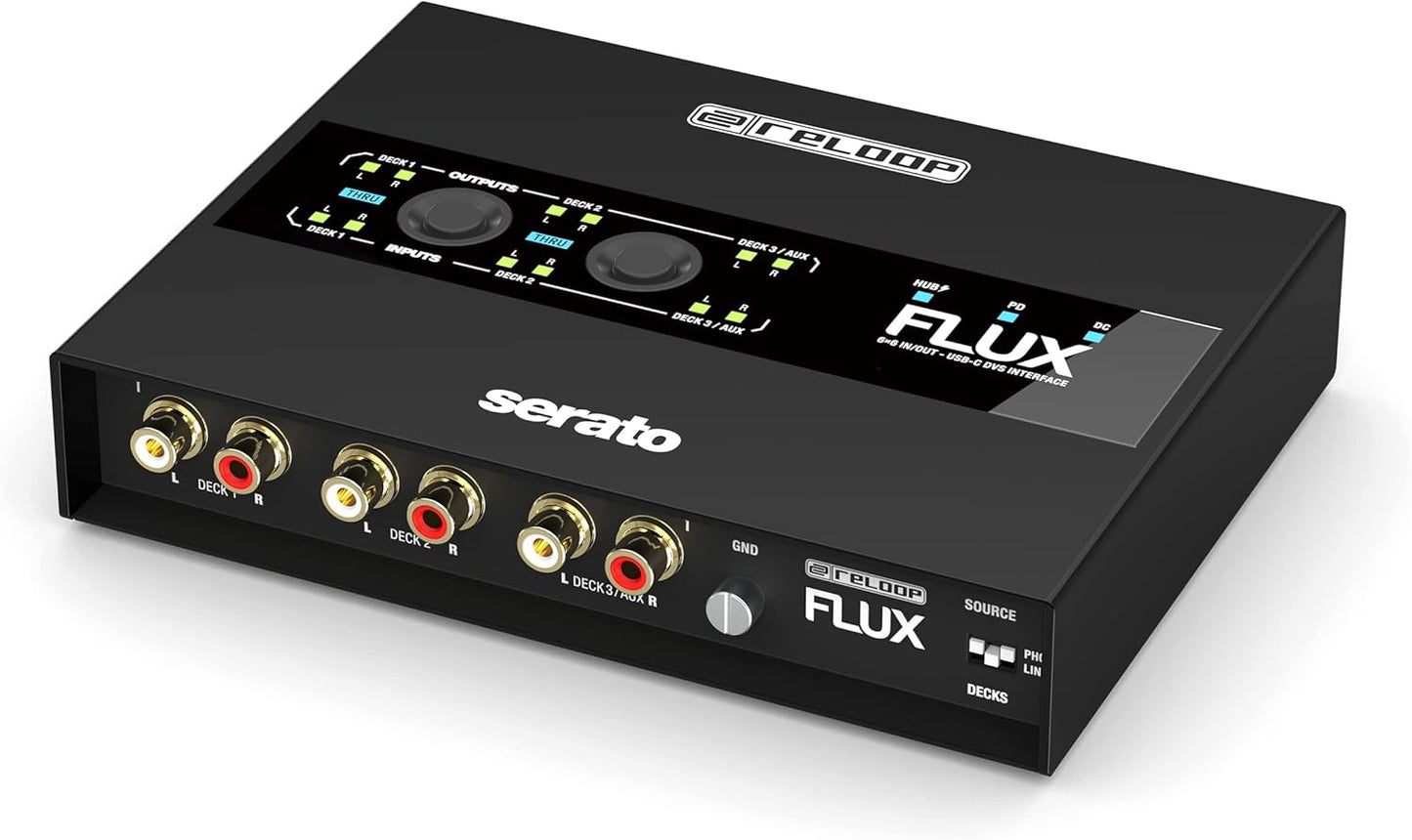 Reloop 245389 FLUX USB-C DVS Interface Serato DJ Pro