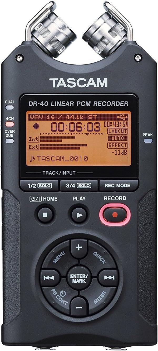 Tascam DR-40 Portable 4-Track Digital Recorder