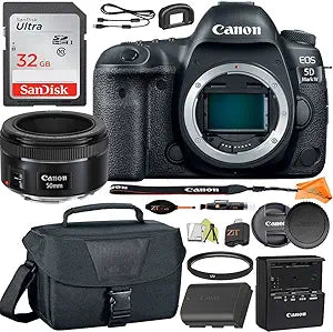 Canon EOS 5D Mark IV DSLR + 50mm Lens Bundle