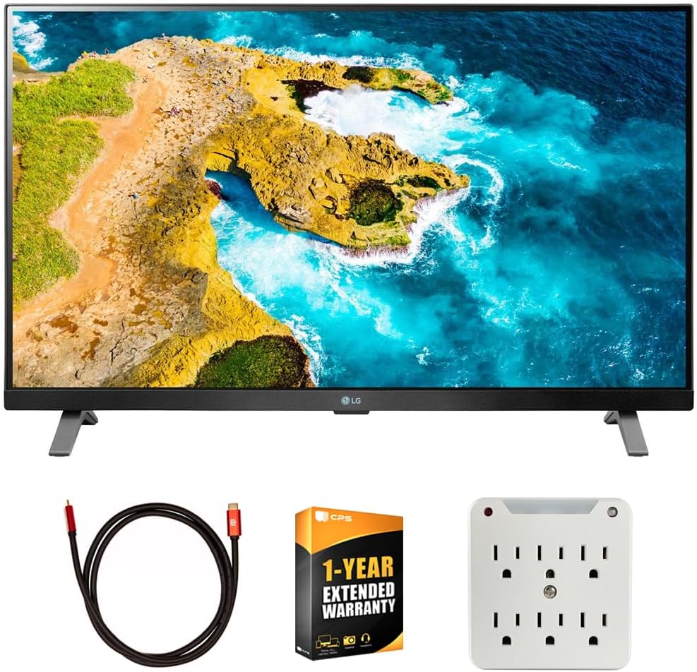 LG E1LG27LQ625S 27" HD Smart TV webOS Bundle