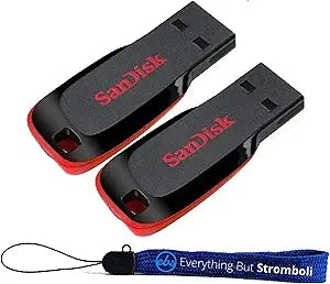 SanDisk SDCZ50-128G-2PK_Lan Cruzer Blade 128GB 2-Pack USB 2.0