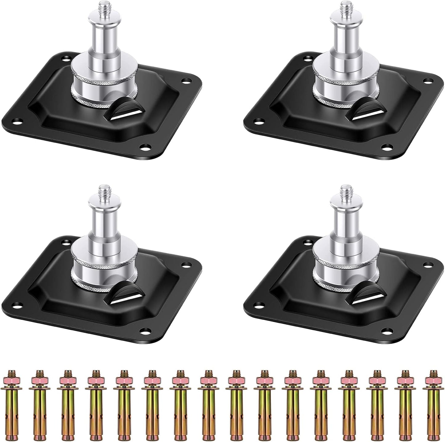 Neewer ST-NA-9: Ceiling Mount Adapter with 5/8” Stud and 1/4” Screw (4 Pack)