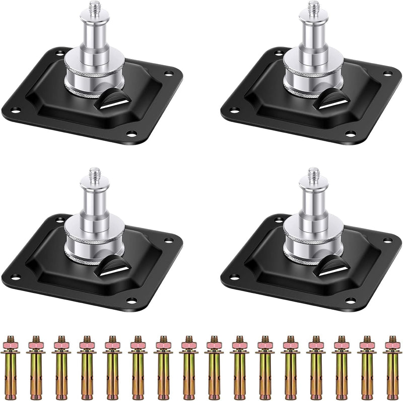Neewer ST-NA-9: Ceiling Mount Adapter with 5/8” Stud and 1/4” Screw (4 Pack) — main product image