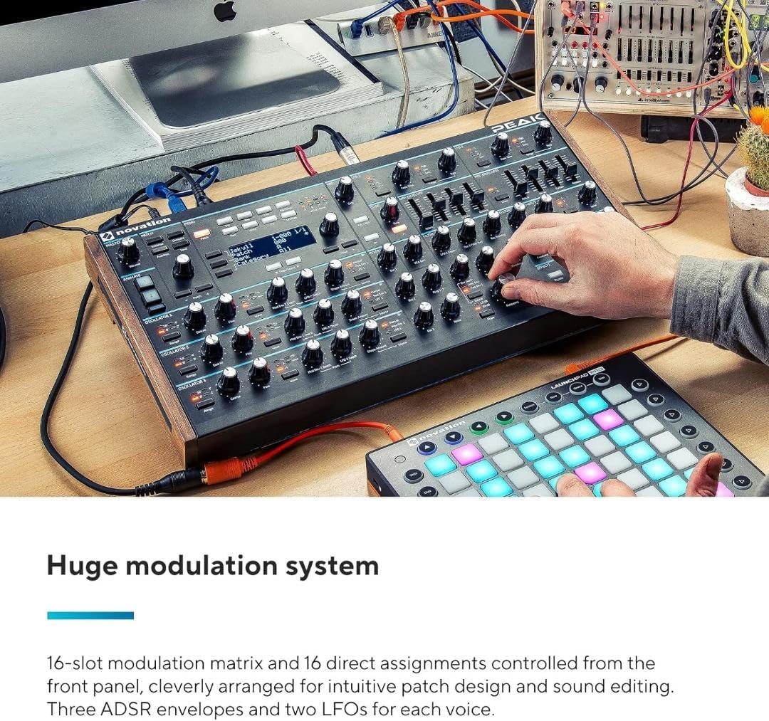 Novation Peak 8-Voice Polyphonic Desktop Synthesizer - LFO & Effects