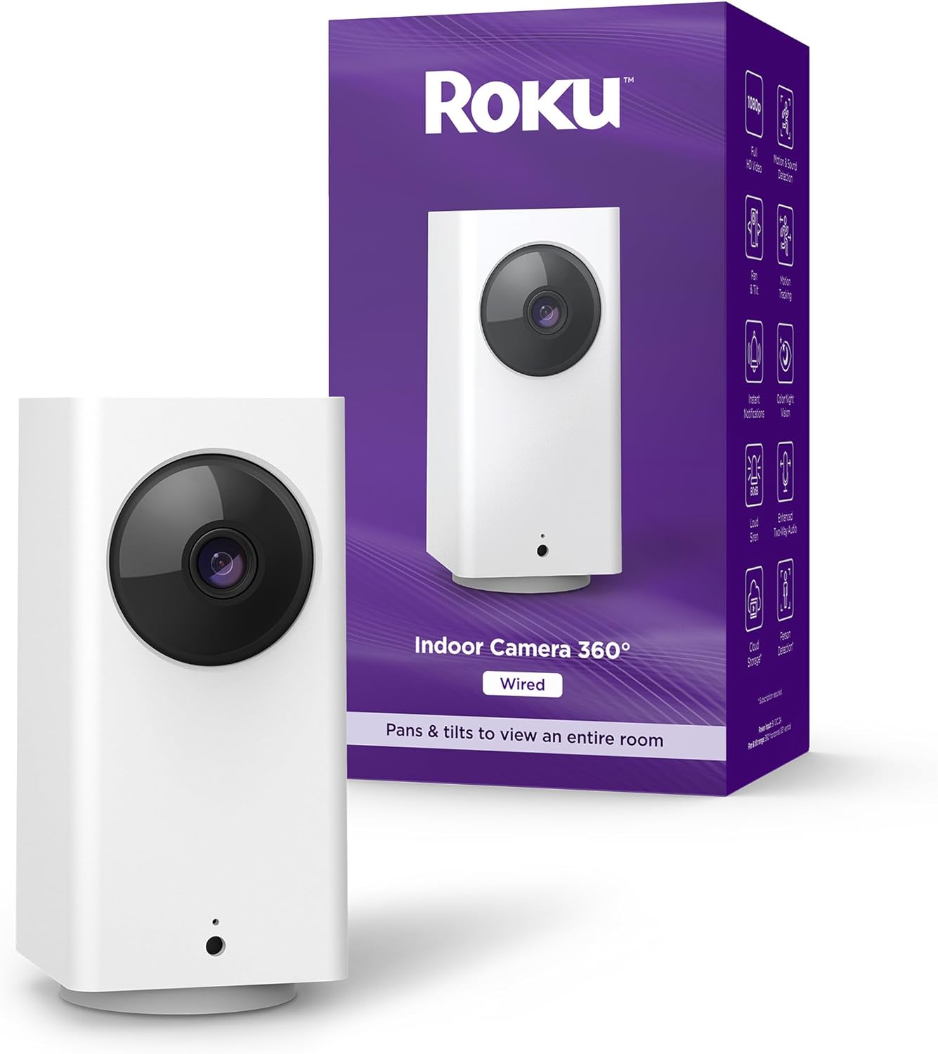 Roku Indoor Camera 360 Renewed Home Security