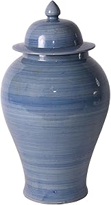 Misc Lake Blue Temple Jar Small Porcelain — main product image