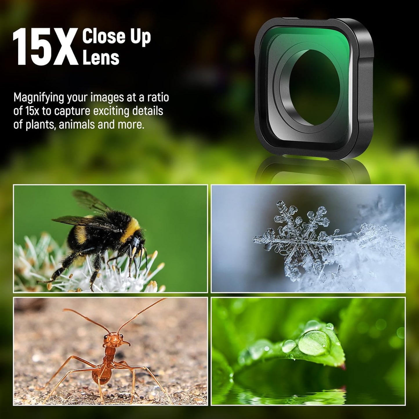 Neewer 10102499 15X Macro Lens GoPro Hero
