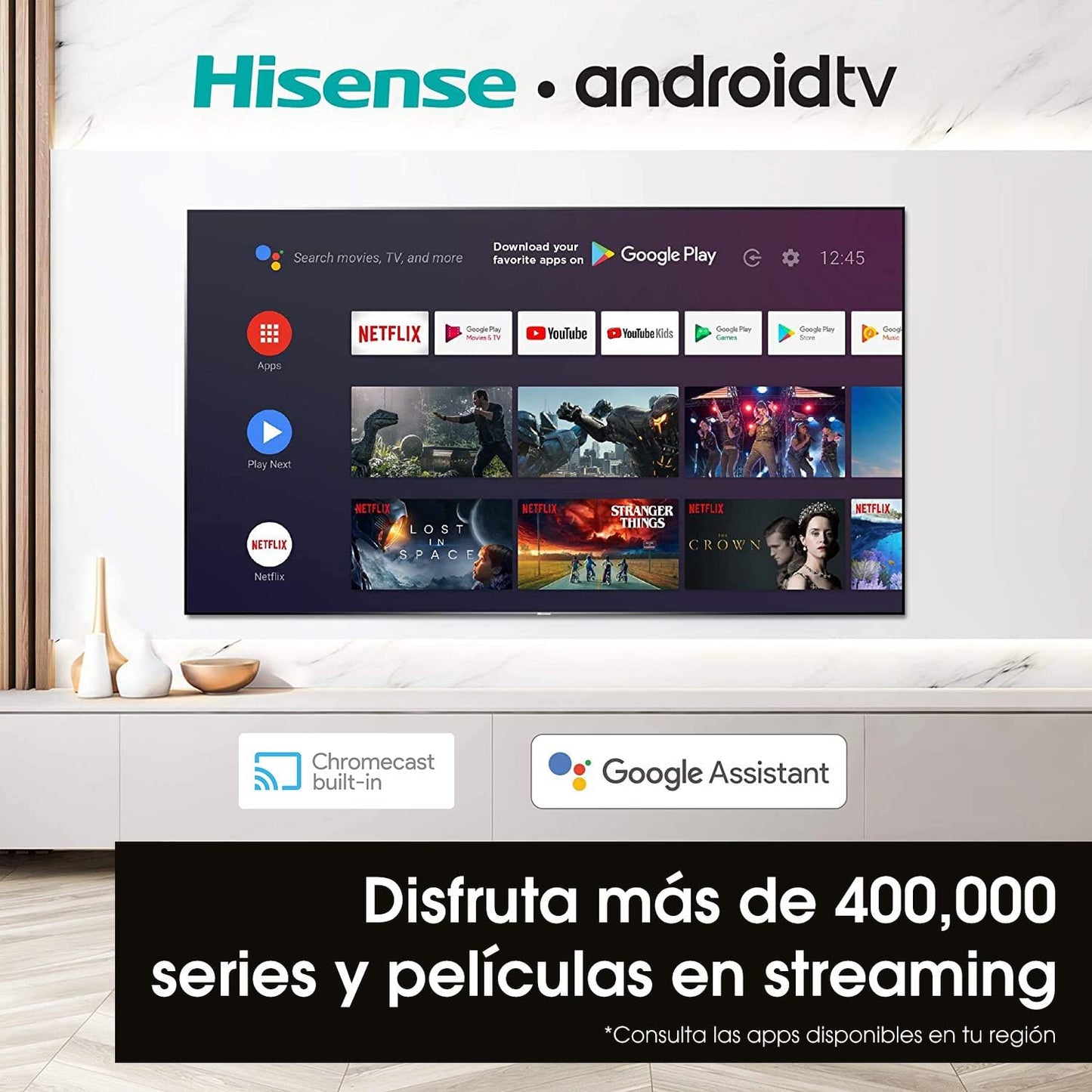 Hisense 32H5500G 32-Inch Android Smart TV (Renewed)