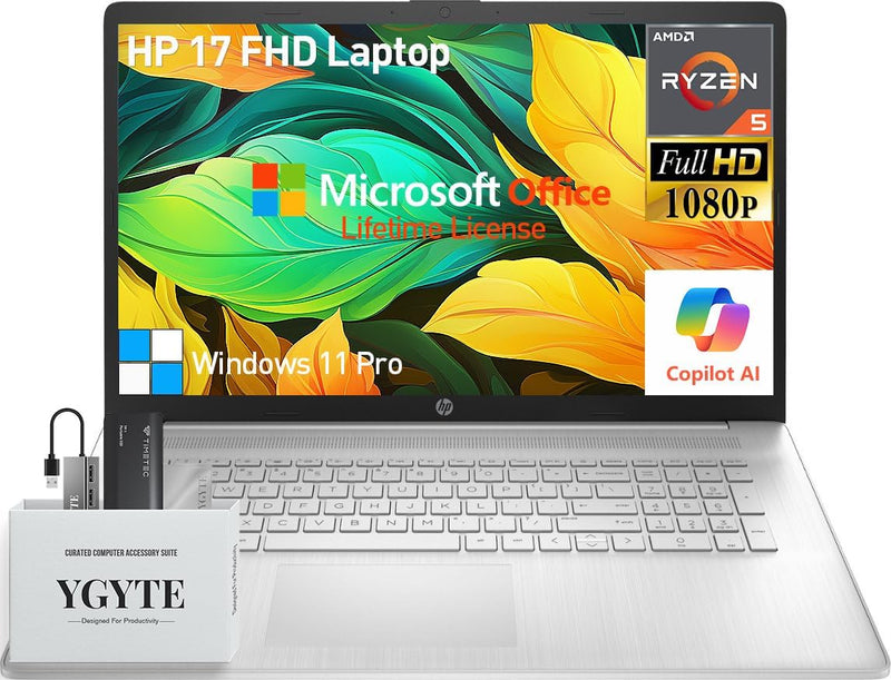 HP Essential 17 Laptop Ryzen 5 64GB 2.5TB SSD Win 11 Pro — main product image