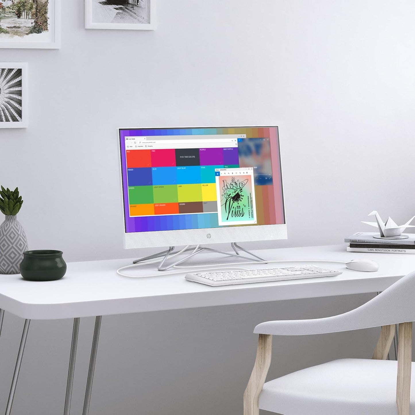 HP A14MHAA#ABA 24" i3 All-in-One Desktop 256GB SSD