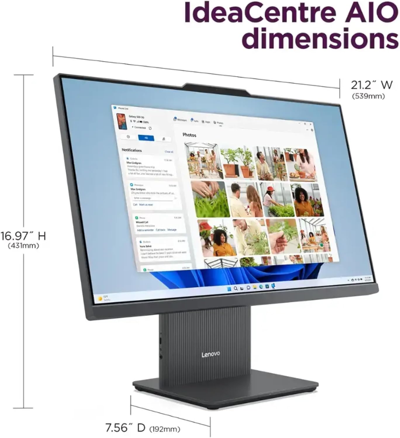 Lenovo Centre 24" FHD Touch All-in-One i5 Desktop