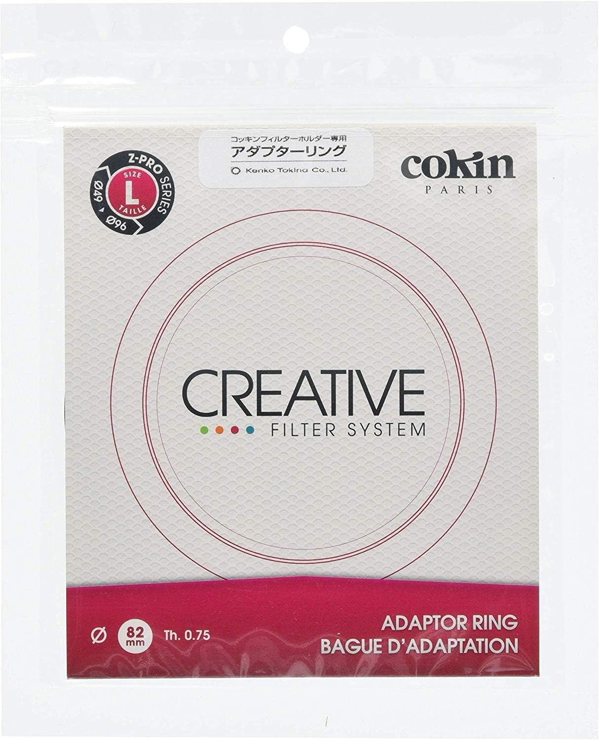Cokin Z482 82mm Adaptor Ring for L Series