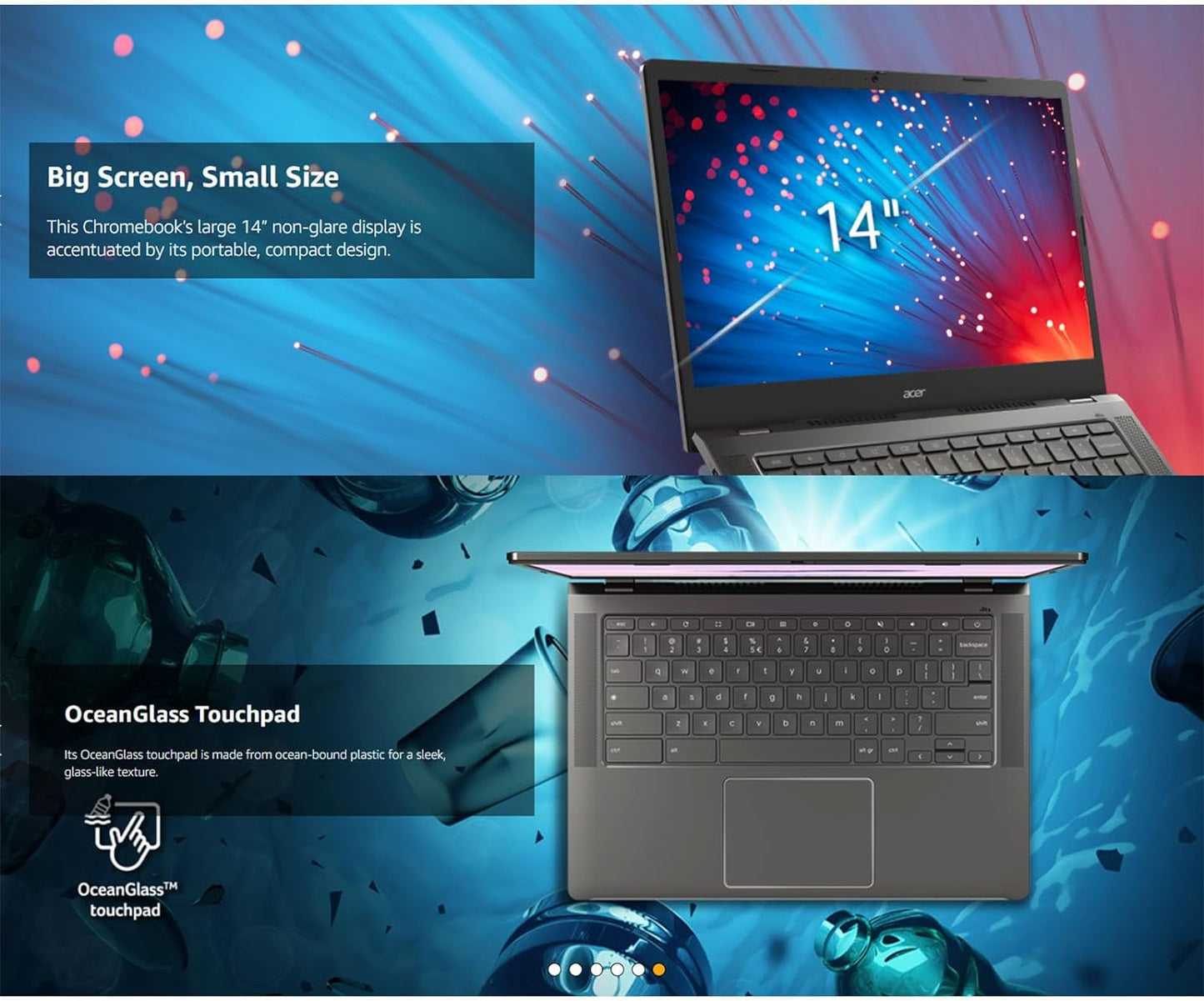 Acer Chromebook Plus 14 Touch - Intel i3, 512GB SSD