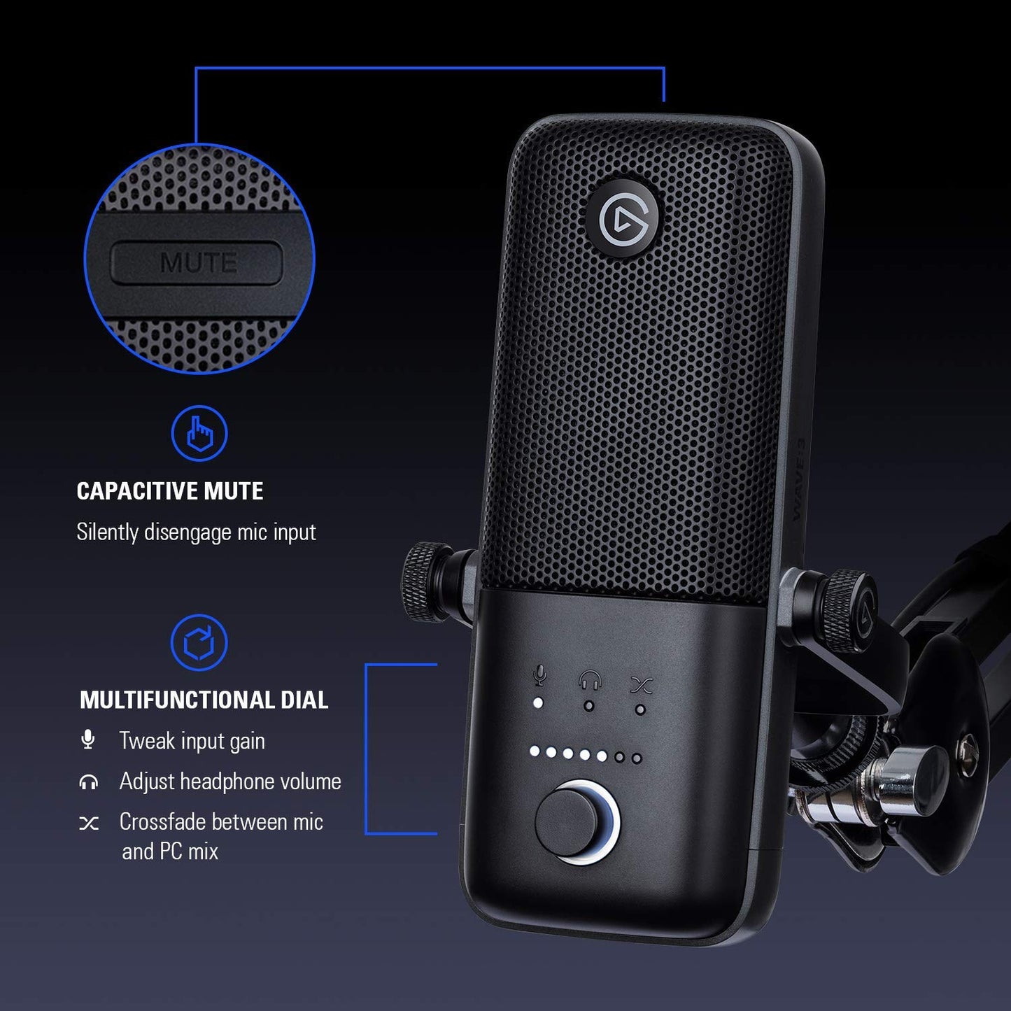 Elgato Wave:3 USB Condenser Microphone (Renewed)