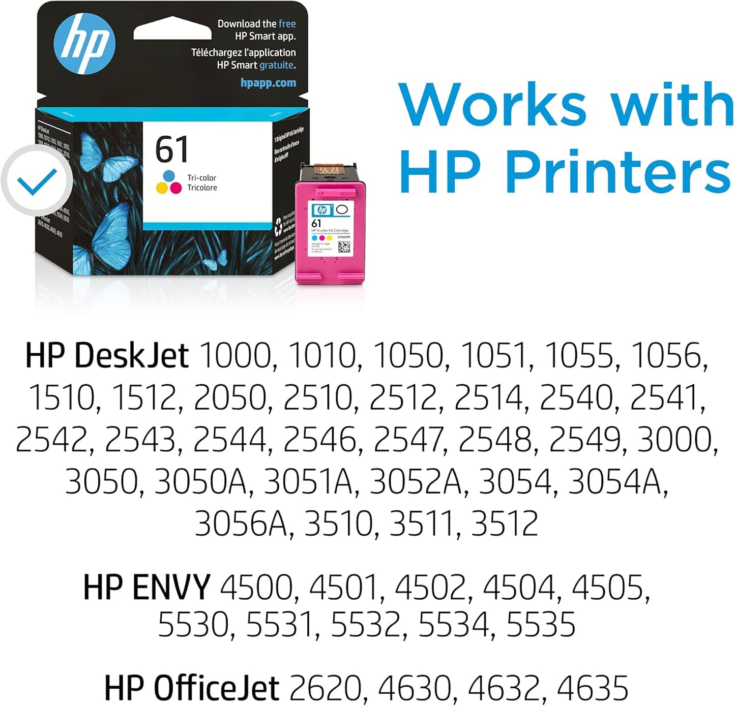 HP CH562WN#140 61 Tri-Color Ink Cartridge