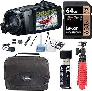 Canon HF W11 Vixia Waterproof Camcorder Bundle - 64GB & Accessories