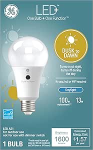 GE 93121490 LED+ Dusk to Dawn Outdoor Bulb — main product image
