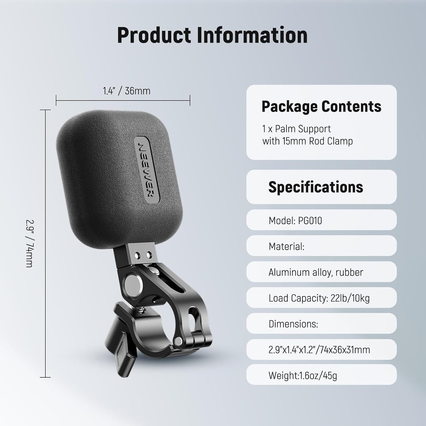 Neewer 10103069 Follow Focus Palm Support