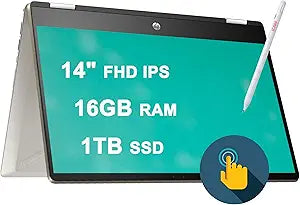 HP Pavilion X360 14m 2-in-1 Laptop i5 1TB SSD — main product image