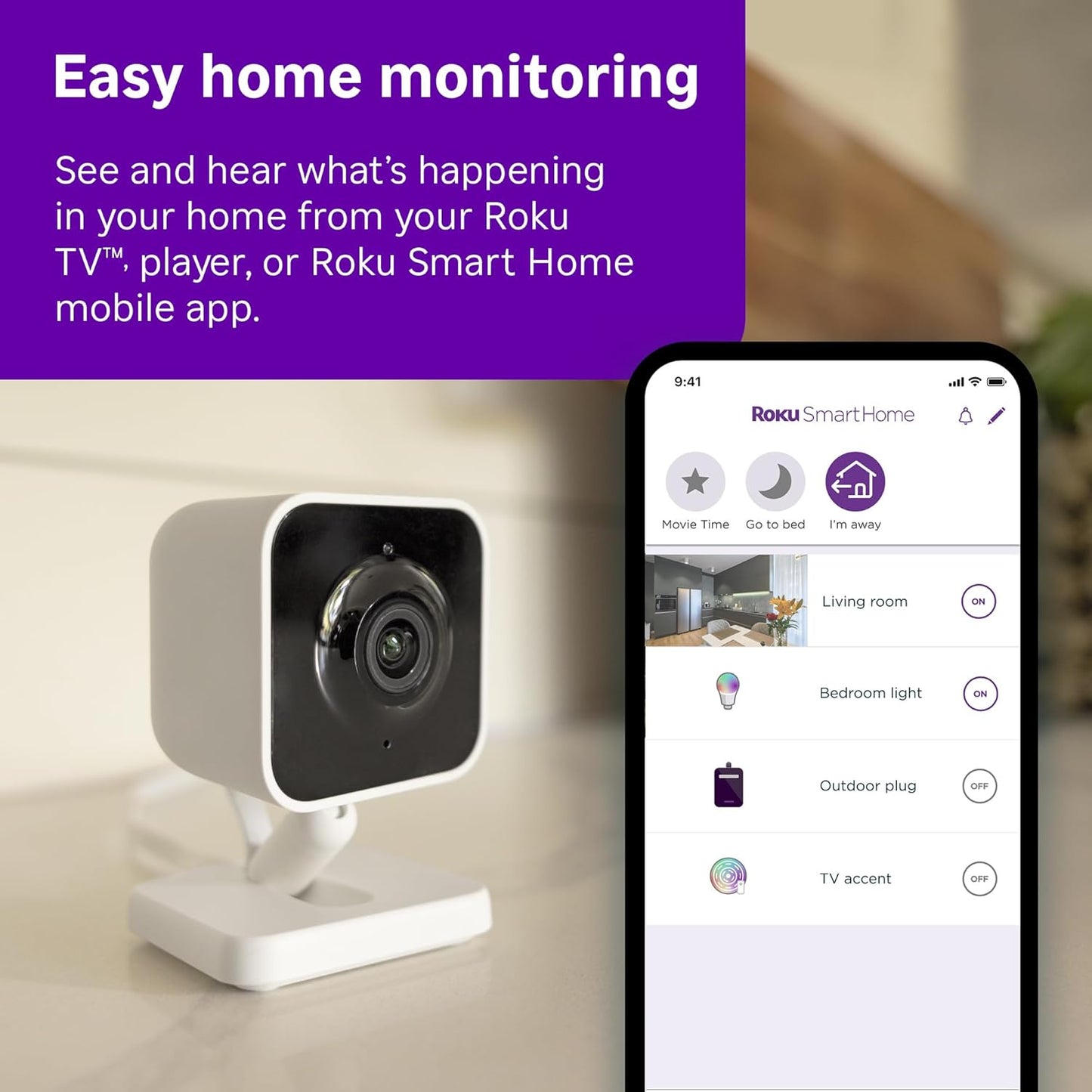 Roku SCS11R2 Indoor Camera 2-Pack Security