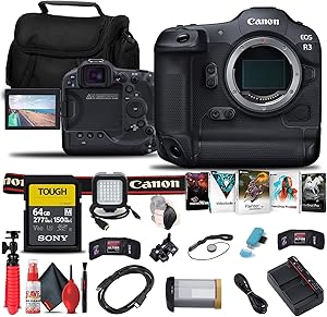 Canon 4895C002 EOS R3 Mirrorless Camera Bundle (Renewed)