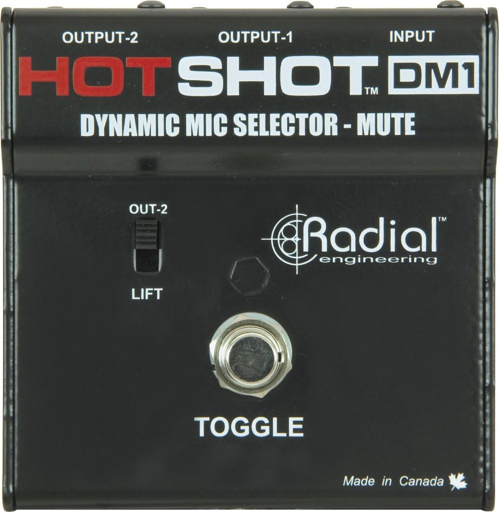 Radial Engineering R800 1500 HotShot DM1 Microphone Mute Footswitch
