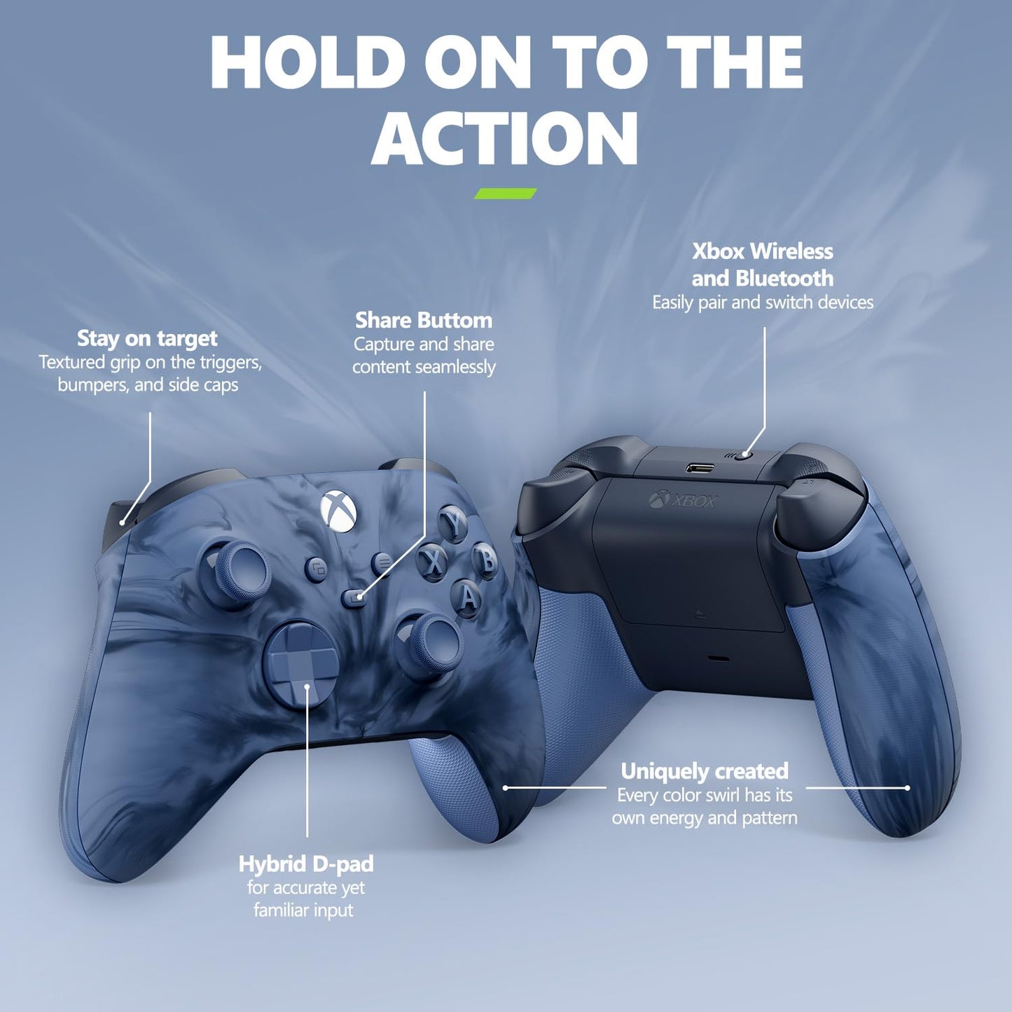 Microsoft Stormcloud Vapor Xbox Controller (Renewed)