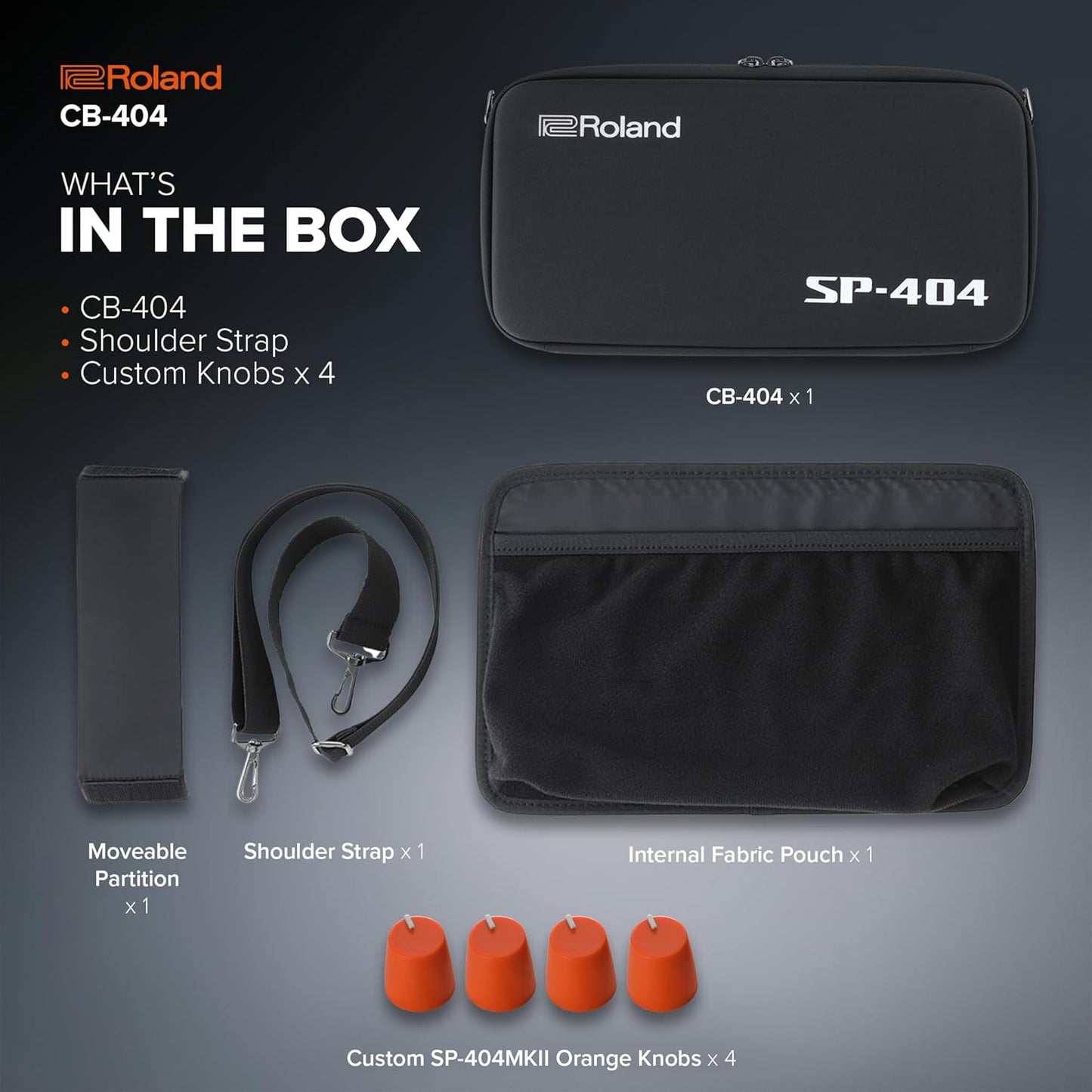 Roland CB-404 SP-404MKII Sampler Carry Case - Custom Design