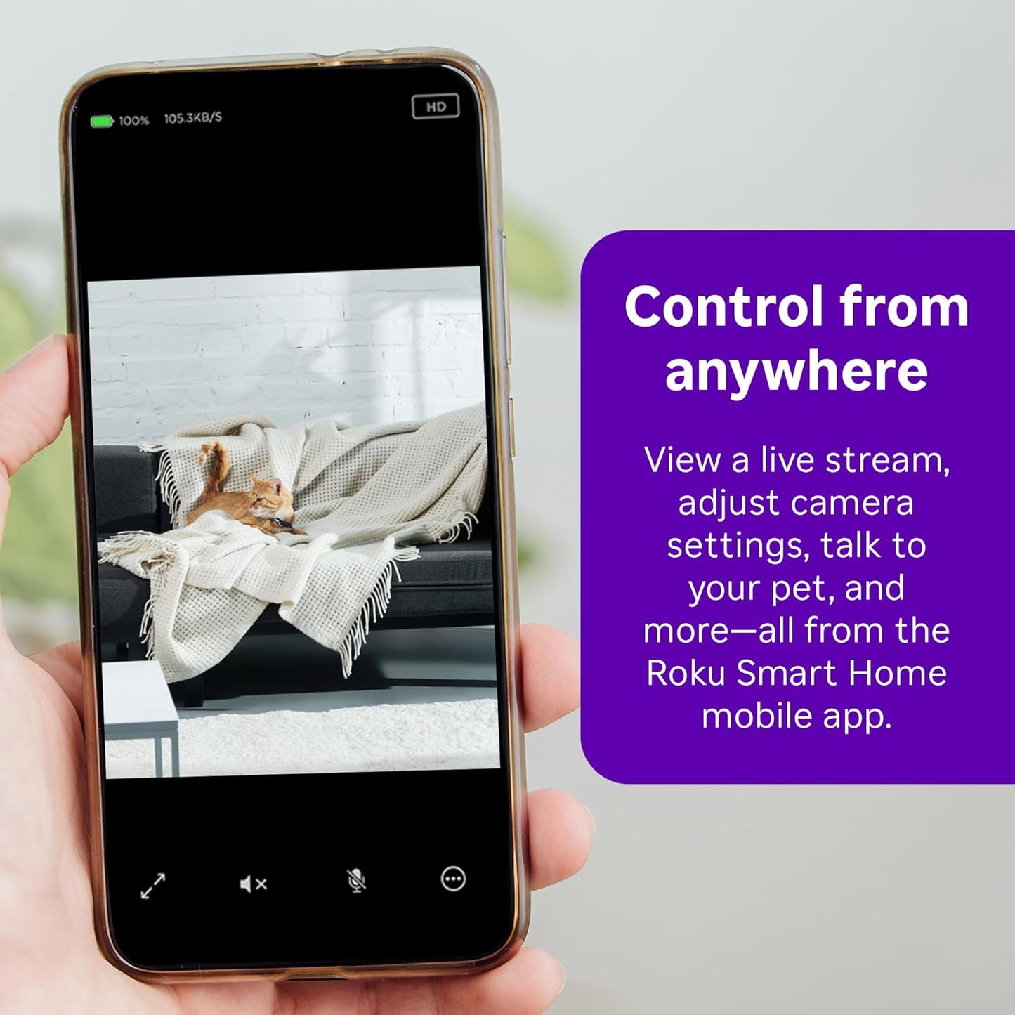 Roku SCS11R2 Indoor Camera 2-Pack Security