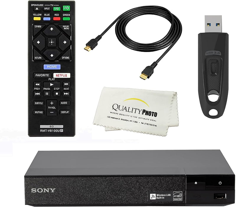 Sony BDP-BX370 Blu-ray Player with Wi-Fi & HDMI Cable — main product image