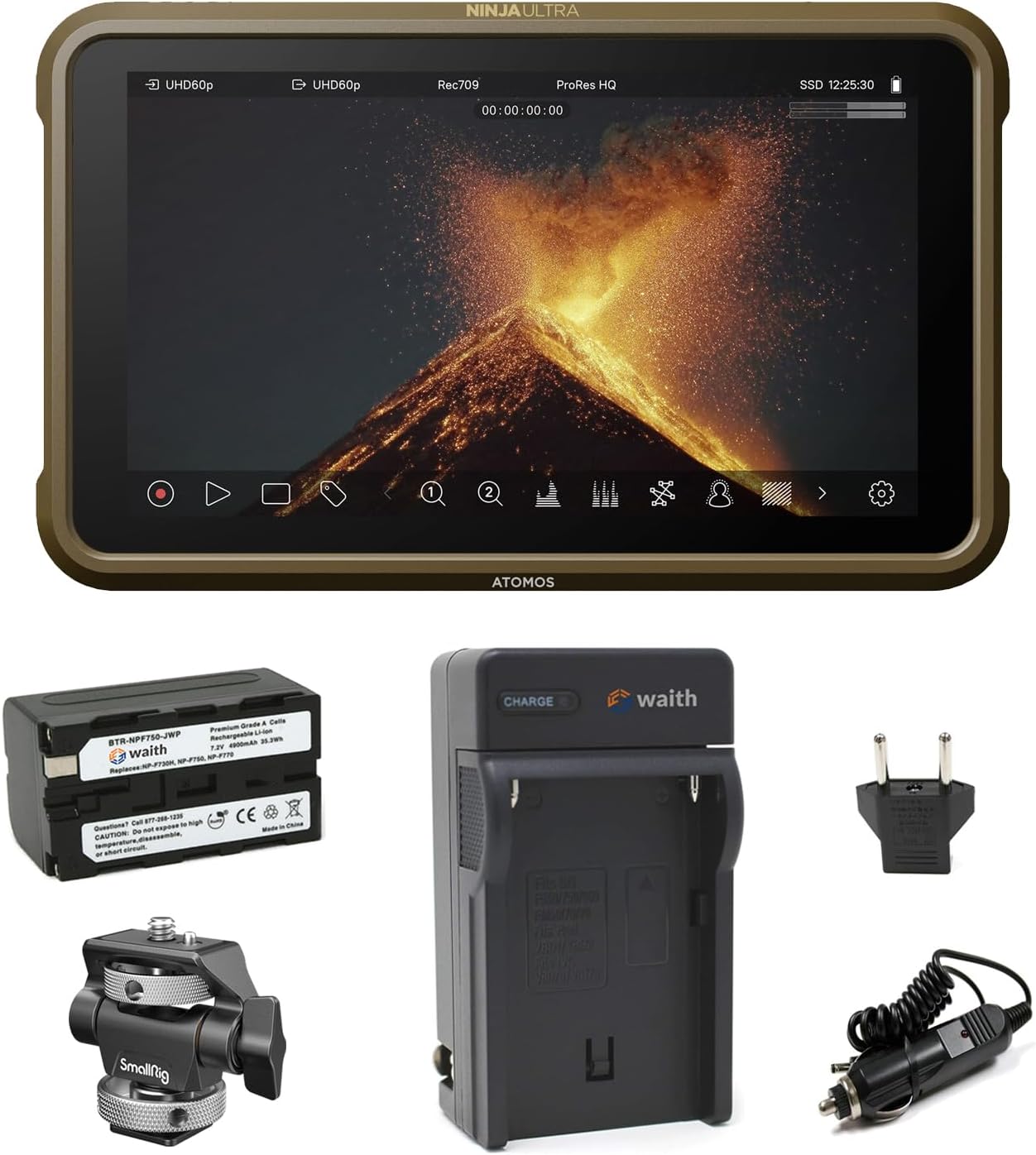 Atomos Ninja Ultra 5.2" 4K HDMI Recording Monitor Kit