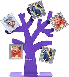 Polaroid PL2X3FTPR Family Tree Picture Frame Purple